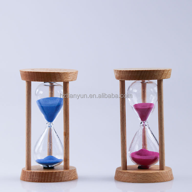 Nordic Wooden Hourglass 1 Minutes - 5 Minute Sand Timer Logo Customized