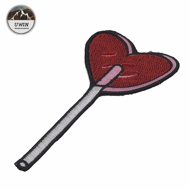 Handmade Embroidered Sports Patches / Custom Clothing Badges Beads Material