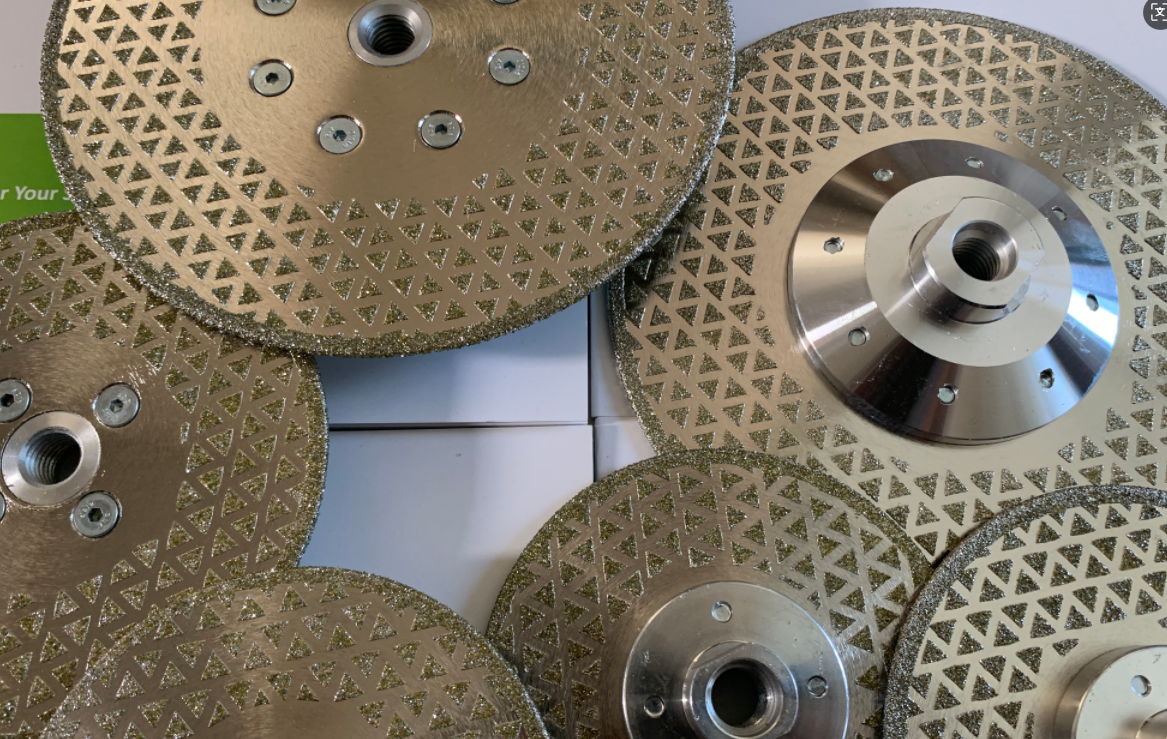 Double Sided Electroplated Diamond Cutting Disc For Marble Granite Quartz Grinding And Cutting