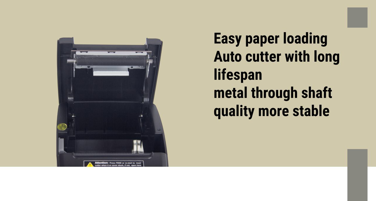 ESC/POS Instruction Set High Speed Thermal Receipt Printer for Retail and Restaurant
