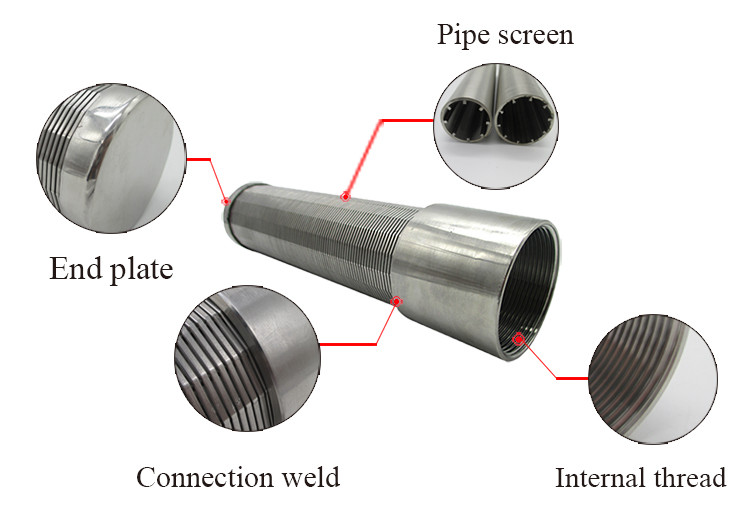 Stainless Steel Johnson Tube Slot 60 80 Water Wire Screen
