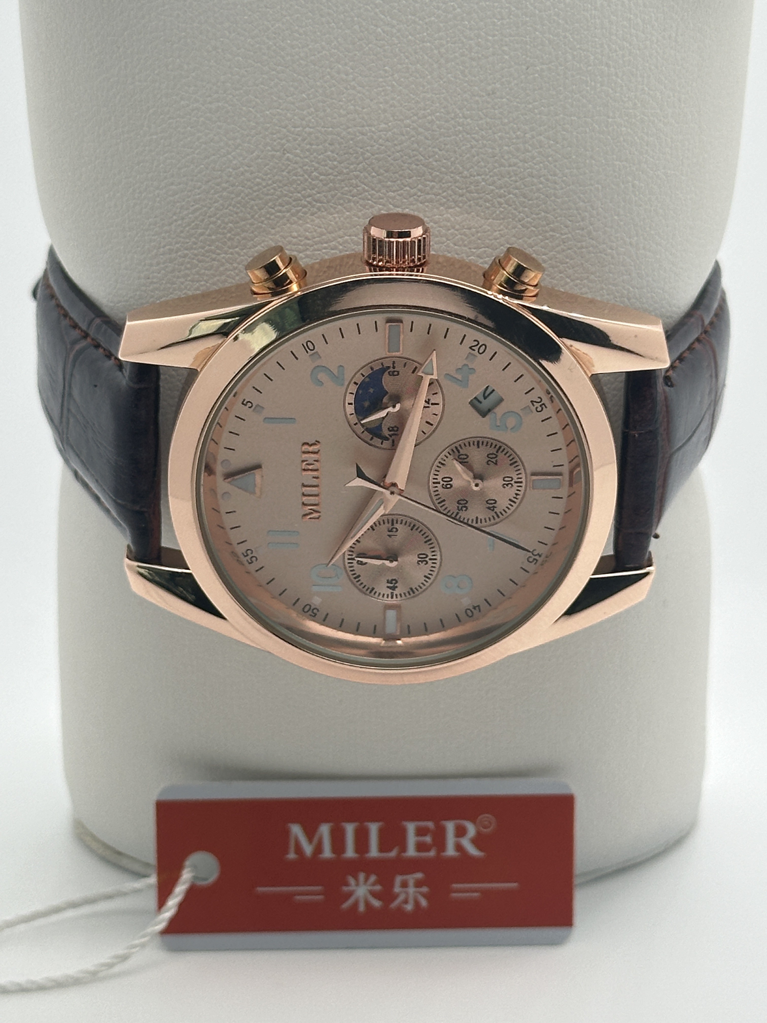 OEM Stock High Quality Waterproof Watches with Stainless Steel Top Brand Luxury Sports Chronograph Quartz Watch