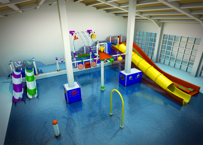 Holiday Water Park Equipment / Water Games Park Funny Waterfall Fountain Toys