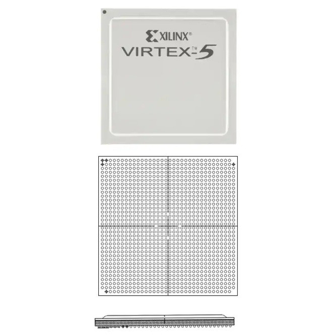  800 I/O 550MHz XC5VLX155-2FFG1153C IC FPGA Manufactures