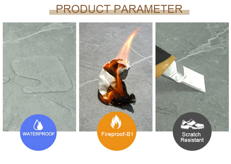Marble Alternative SPC Board Fireproof High Glossy Wall Panel