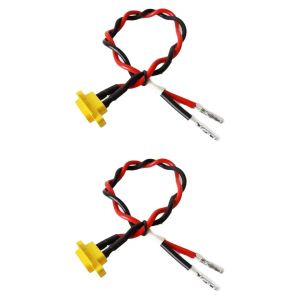 Custom Rechargeable Battery Wire Harness Black With Shielded Battery Adapter