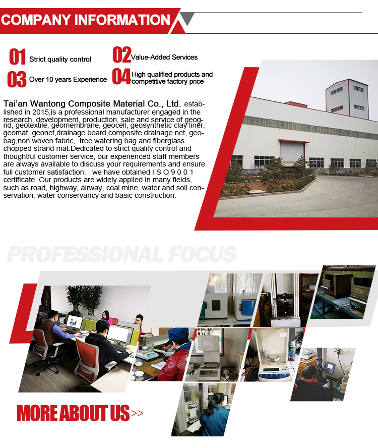 Waterproof Geosynthetic Clay Liner GCL with Sodium Bentonite Coating Normal 5.8m Width