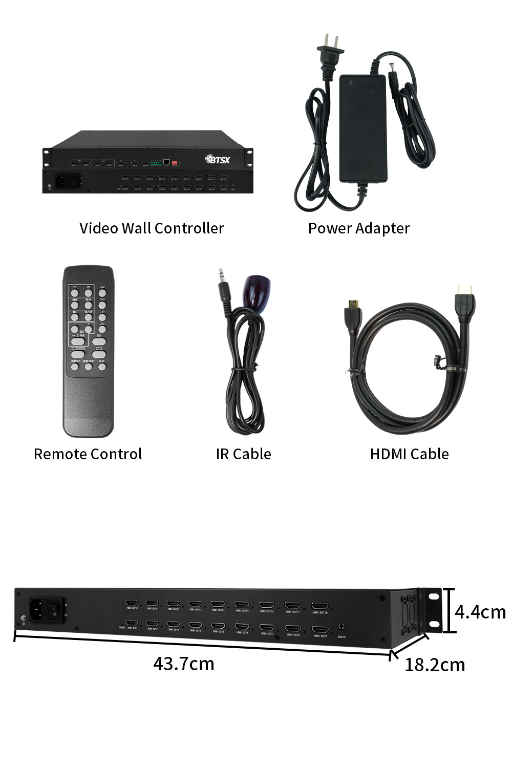 PIP HDMI Video Multiviewer Switcher Mixer 4K Video Wall Controller 4096x2160@60Hz