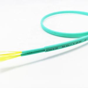 LSZH ruggedized flat 2 core duplex multimode fiber optic cable,with added