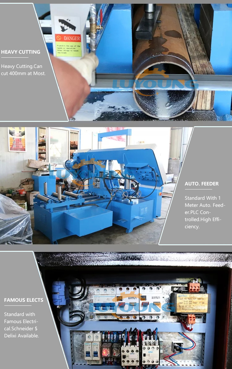 GZ4230 CNC Automatic Horizontal Automatic Metal Cutting Band Saw Machine