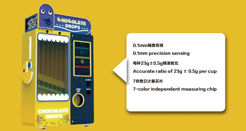 Chocolate Sugar Beans Automatic Candy Dispenser Vending Machine