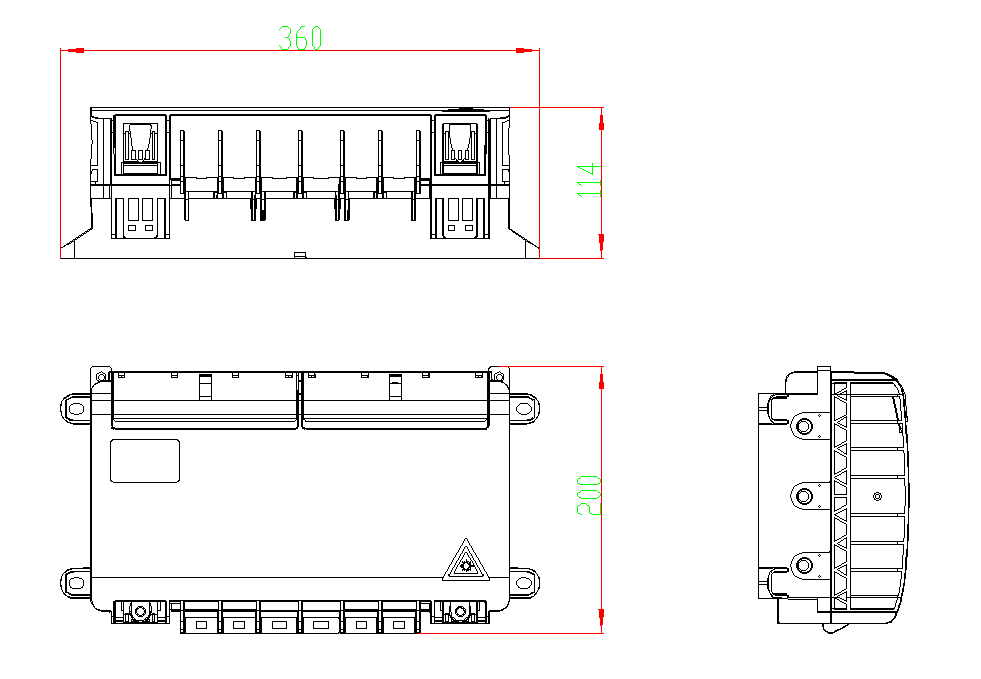 DA-FOSC-IM120-417-3 Dome Type Fiber Optic Splice Closure