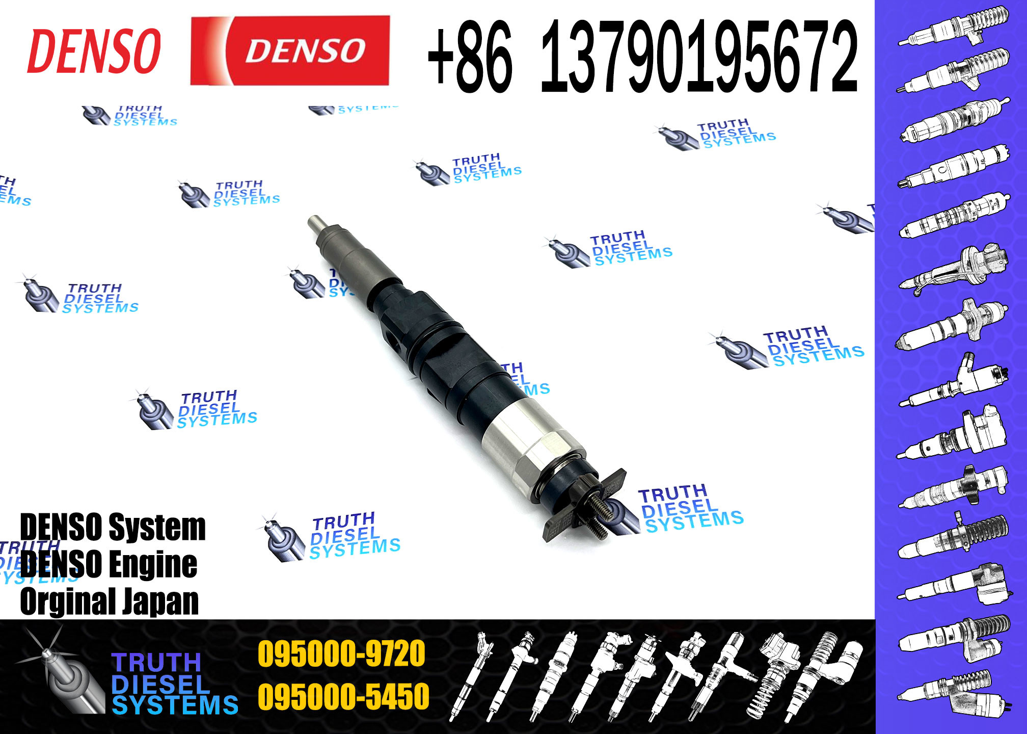 Diesel fuel Injector Repair Kit injector nozzle valve 095000-5450 095000-9720 ME302143 ME307488