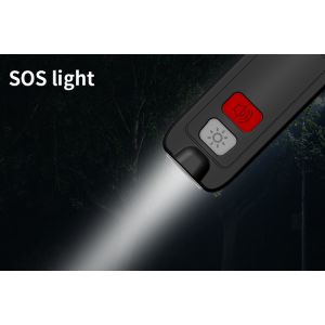 IP56 Waterproof 130dB Emergency Alarm Keychain With LED Flashing Light
