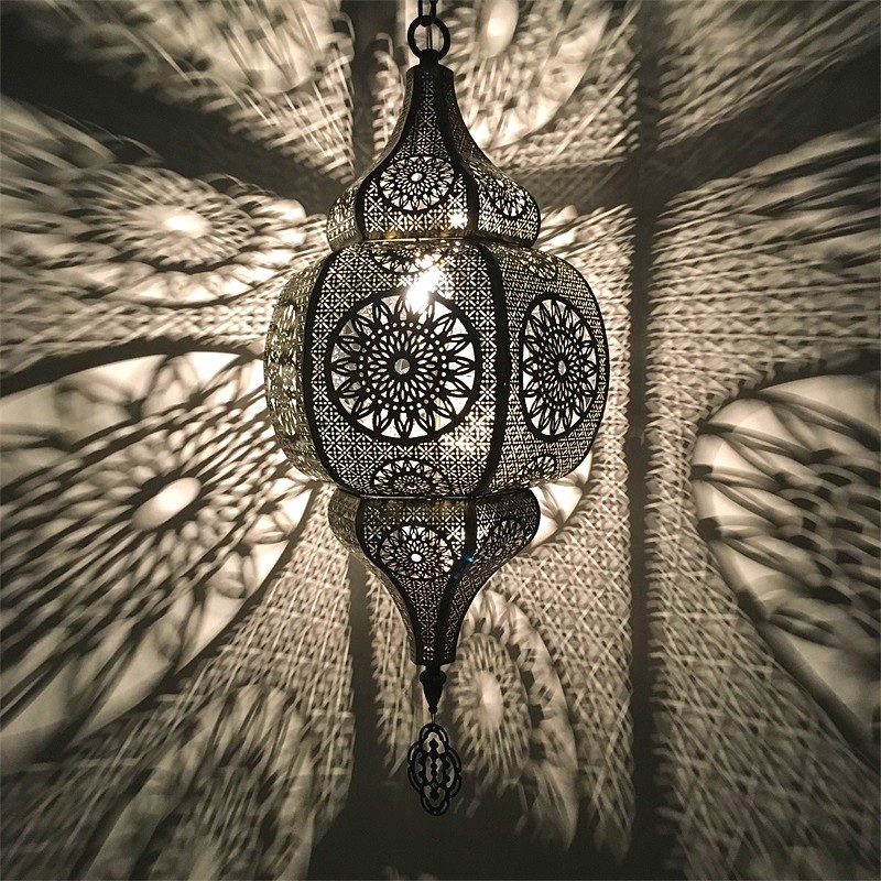 Traditional Arab Pendant Lamp Arabian Lighting Chandelier Hollowed Arabic Hanging light(WH-DC-61)