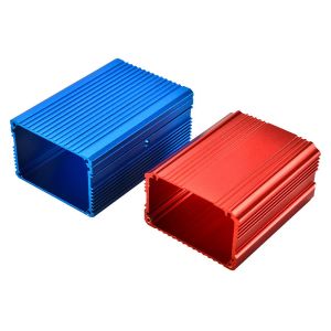 Anodizing OEM Red Blue Power Extruded Aluminium Enclosure With CNC Processing