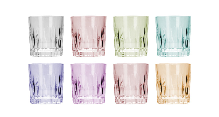 280ml 400ml Round Shaped Glass Cups for Drinking