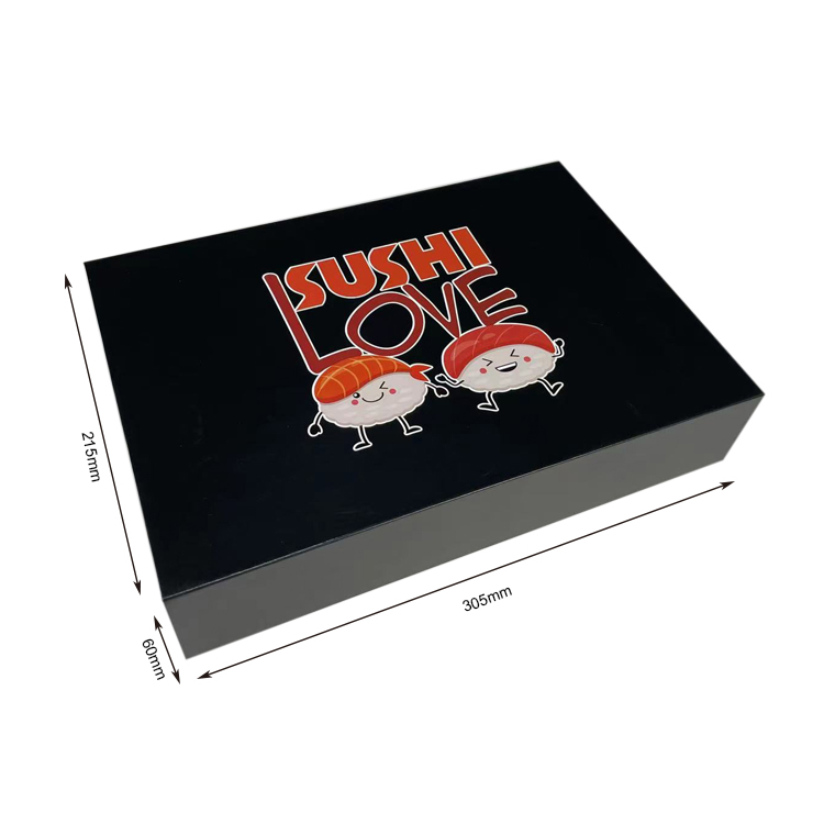 Hygienic Paper Gift Box Foldable Cardboard Paper Sushi Packaging Box Environment Friendly