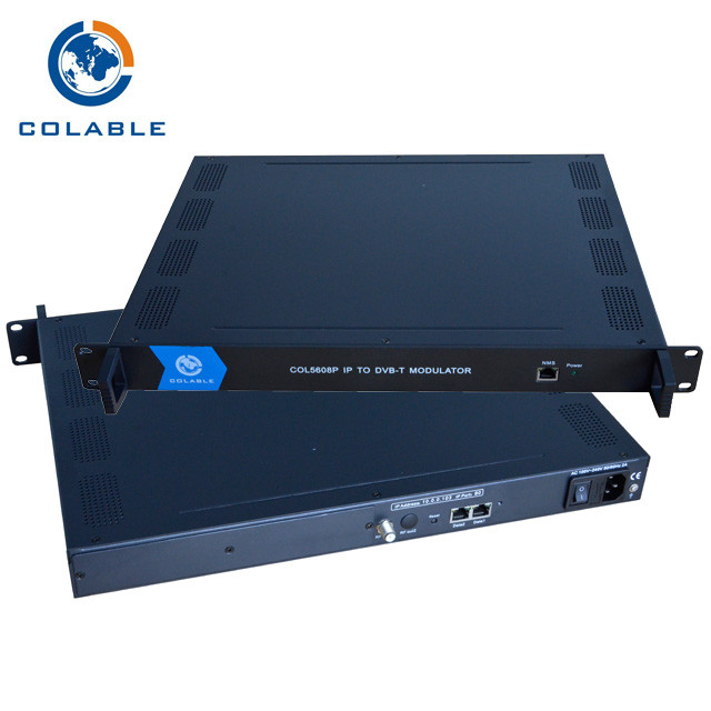 8 CH DVB T IP To RF Modulator 512 * 2 IP Input + 2 * 100M / 1000M Input
