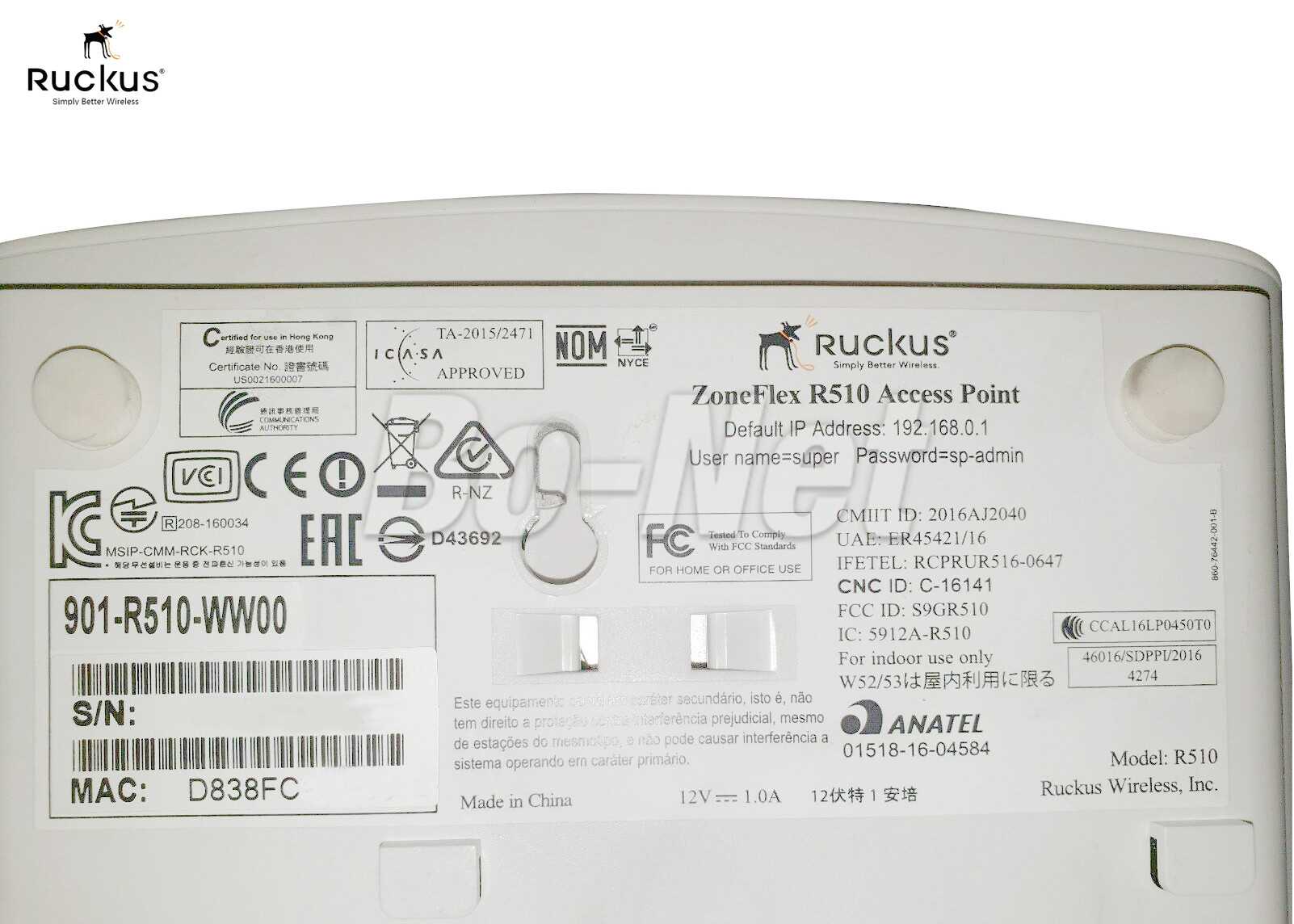 New Condition Indoor Cisco Router Access Point 901-R510-WW00 R510 1 Year Warranty