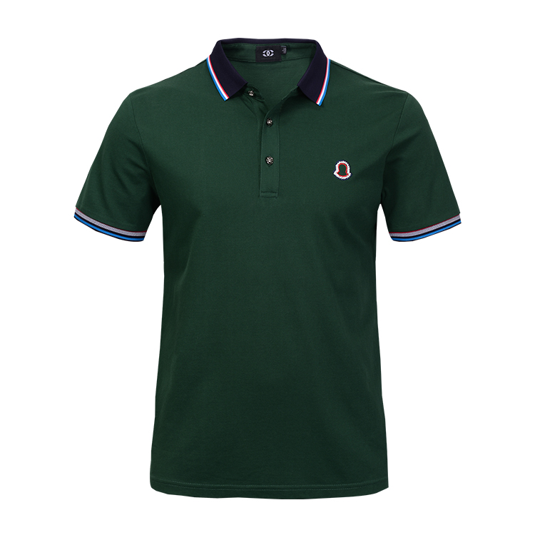 Embroidery Mens Polo Style Shirts Fashionable Designed