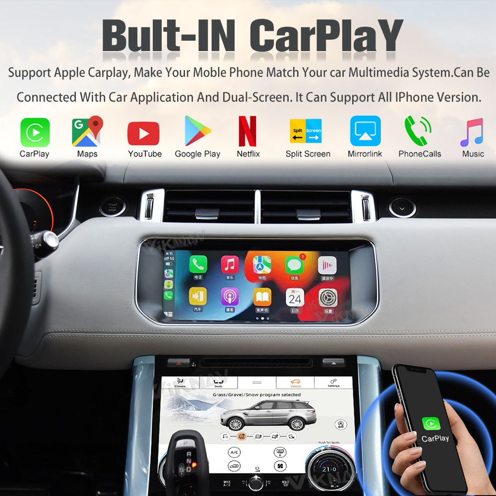 Viknav Car Radio For Land Rover Range Rover Sport L494 (2013-2017) 10.25 Inch Car Radio Multimedia Touch Screen Stereo
