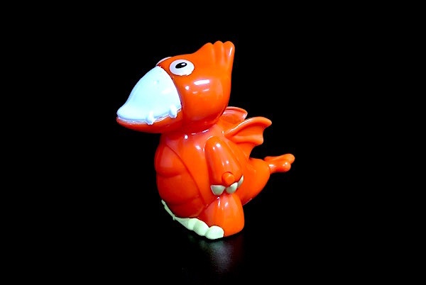 Orange Dinosaur Ruler Plastic Toy Figures For Kid Play Multi Shapes Available