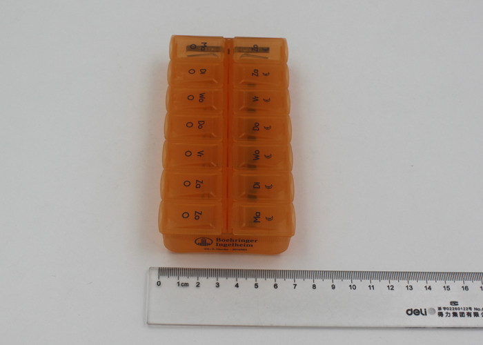 Durable Healthy Plastic Pill Box , Travel Pill Container For Household