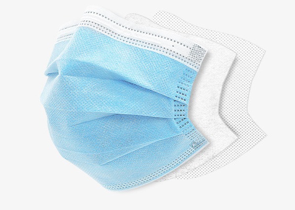 Non Woven Fabric Earloop Breathable Medical Face Mask BFE 95% For Daily Protection