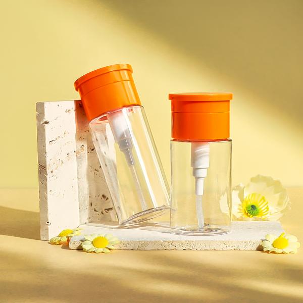 Customizable Transparent Makeup Remover Flip-Top Bottle