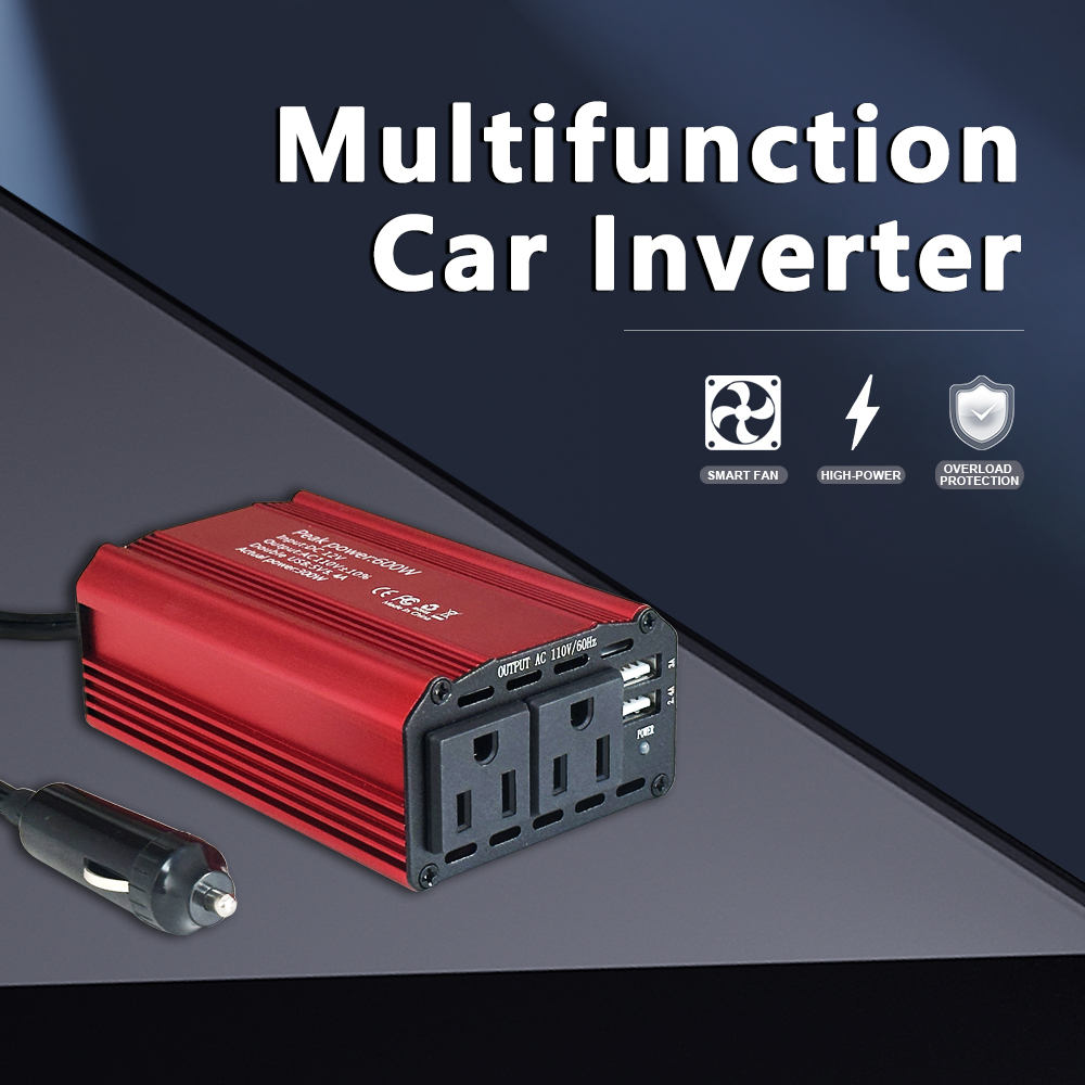 Universal Socket Car Power Inverter 300W 12V 220V Modified Sine Wave Converter Adapter for Laptop Phone USB Charging
