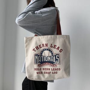  Vintage Simple Cotton Canvas Tote Bags For Woman UV Resistant Manufactures