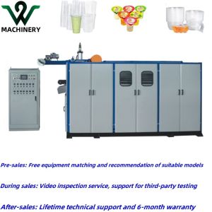 High Speed Milk Tea Cup Thermoforming Machine with PLC Control System