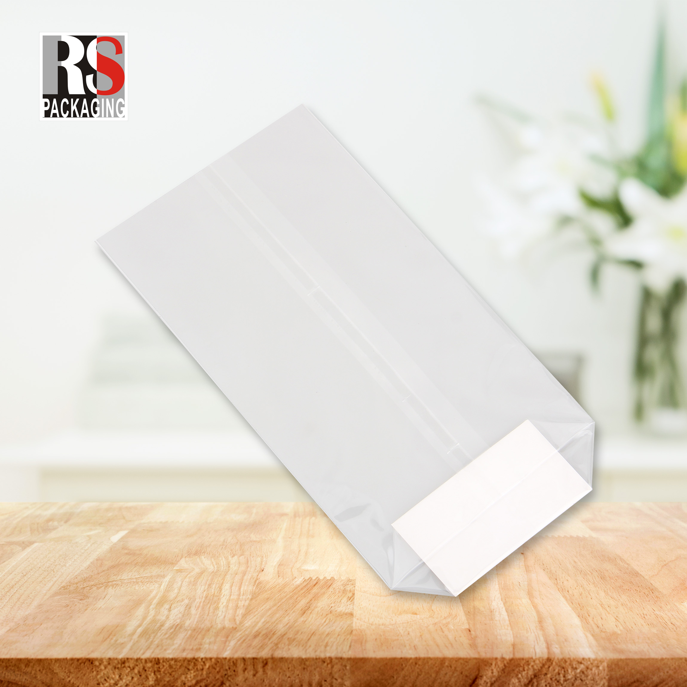 Cellophane Flat Bottom Bag Packaging Heat Seal Stand Up Pouches For Candy Chocolate