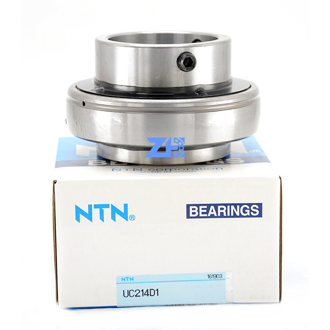 UC214 UC218 Pillow Ball Bearing Low Friction Steel Cage Insert Bearings
