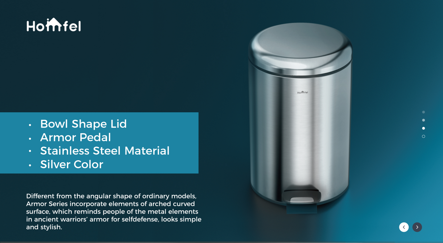Baby Care Room BSCI Household Pedal Bin Round Stainless Steel Trash Bin With Thin Lid Trash Can 3L/5L/12L/20L/30L
