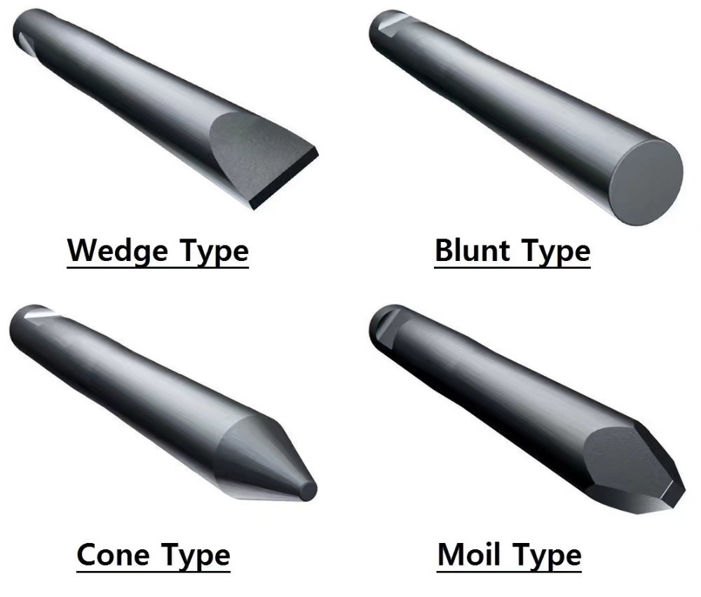 Hydraulic Breaker Chisels 120mm For Excavator Rock Hammer SB70 SB81