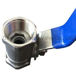 1PC Screwed End Ball Valve with Straight Through Type Channel and Bypass-Valve