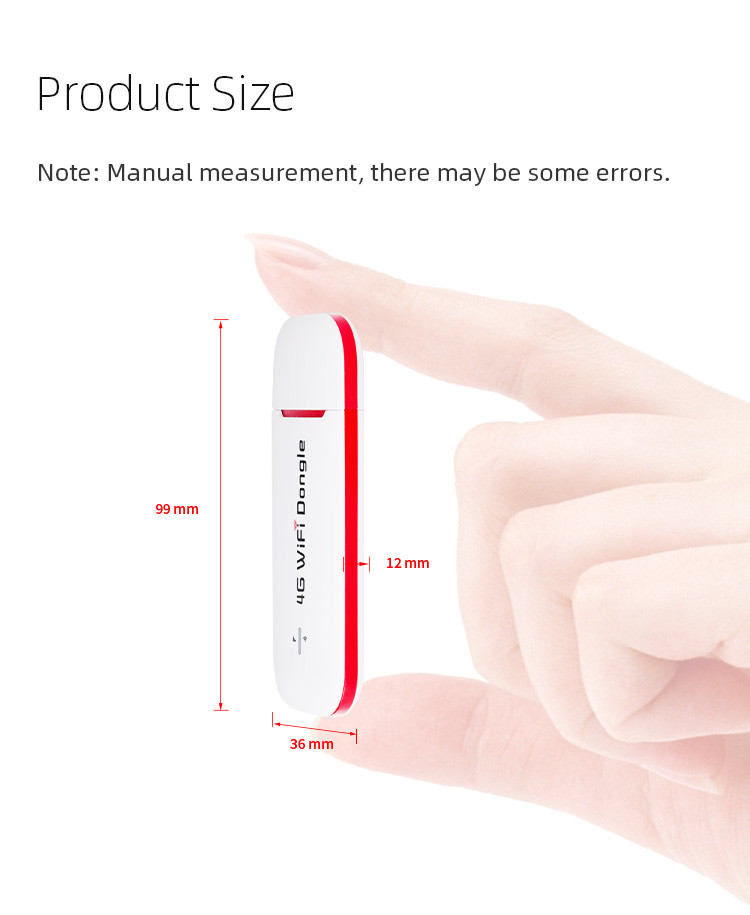 CE 4G LTE USB WiFi Modem SIM Card Slot Car Mini 4G Wifi Router