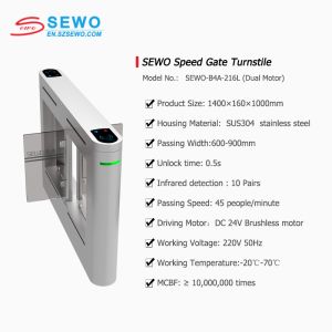 Fully Automatic Swing Turnstile Gate The Perfect Office Security Solution