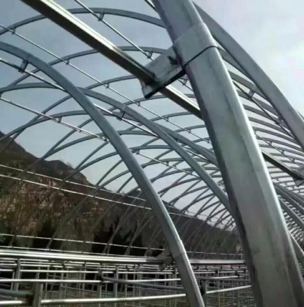 Q345 Galvanized Steel Pipe Bend Tube For Greenhouse Accessories Hoop House Metal