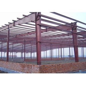 China Gable Frame Steel Structure Construction 60 X 40 X 8 M For Warehouse Frame on sale