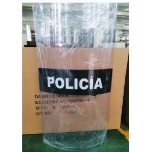 China Anti Riot Police shield  police shield， transparent polycarbonate shield on sale