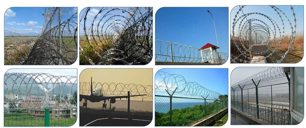 application of razor wire