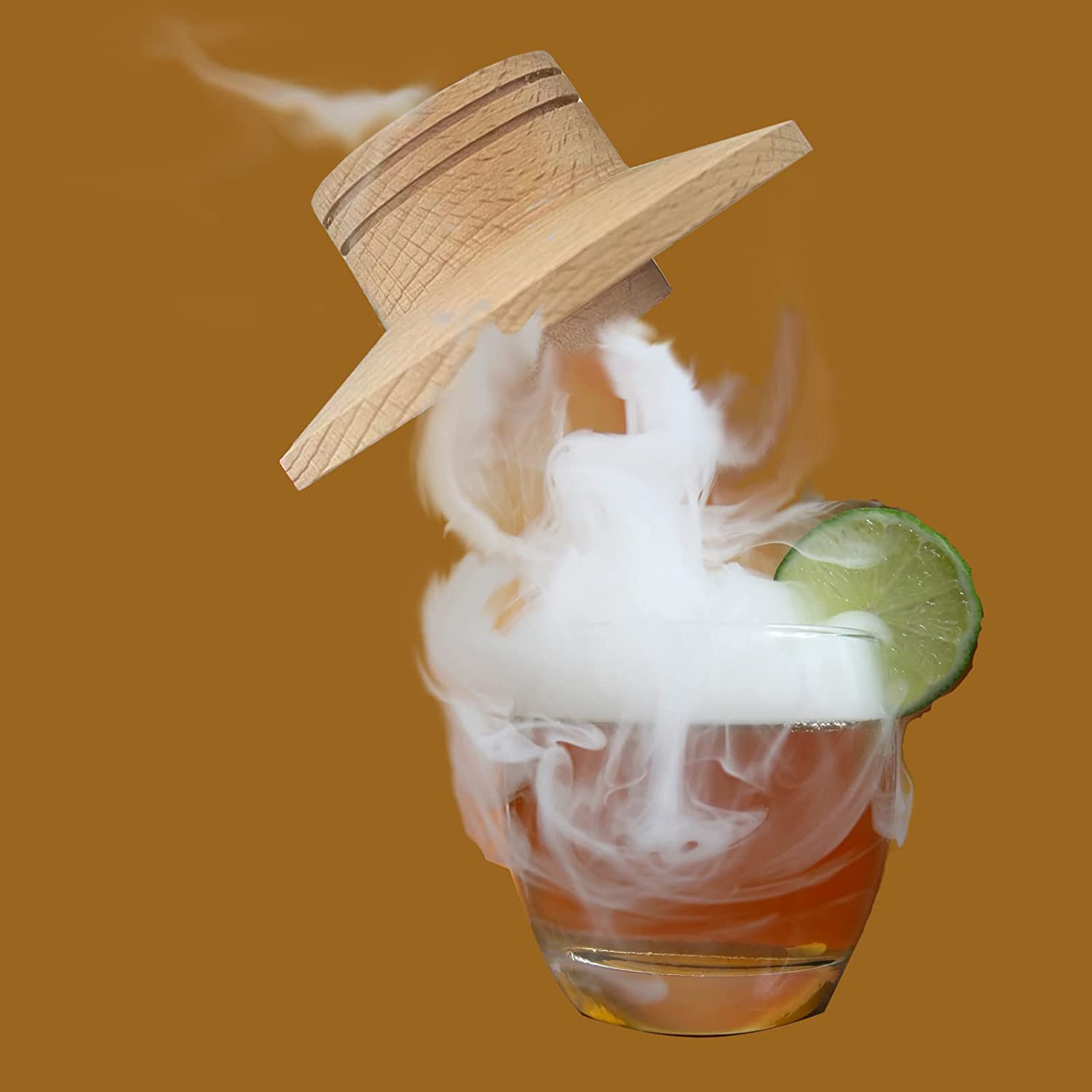 Wood Cocktail Smoker Kit Bourbon Old Fashioned Smoker Set Include Four Flavors Wood Chips for Drink Whiskey Smoker Gifts For Men