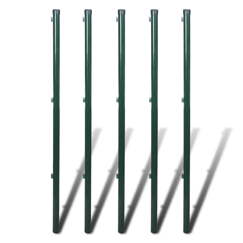 15m length 150cm height pvc coated garden temporary chain link fence