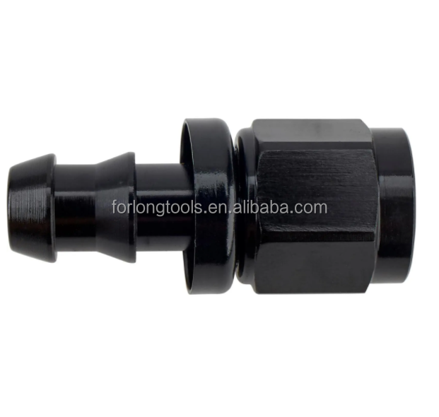 Customized Support Round Head Code Black Aluminum Push-On Hose End Fitting Kit AN6 9PCS Female Connection and Durable