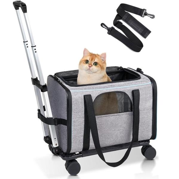 Quality PC ABS Material Portable Pet Travel Bag Convenient Hand-Carry for Cats and Small Dogs on the Go Feeding Time Reminder Included for sale