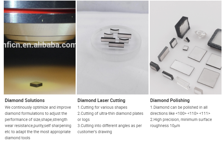 Semiconductor Single Crystal Substrate CVD Diamond IIA Ultra Thin 100 Micron Thick