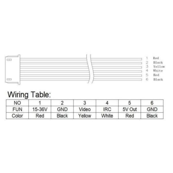 6P 1.0 connector wiring diagram